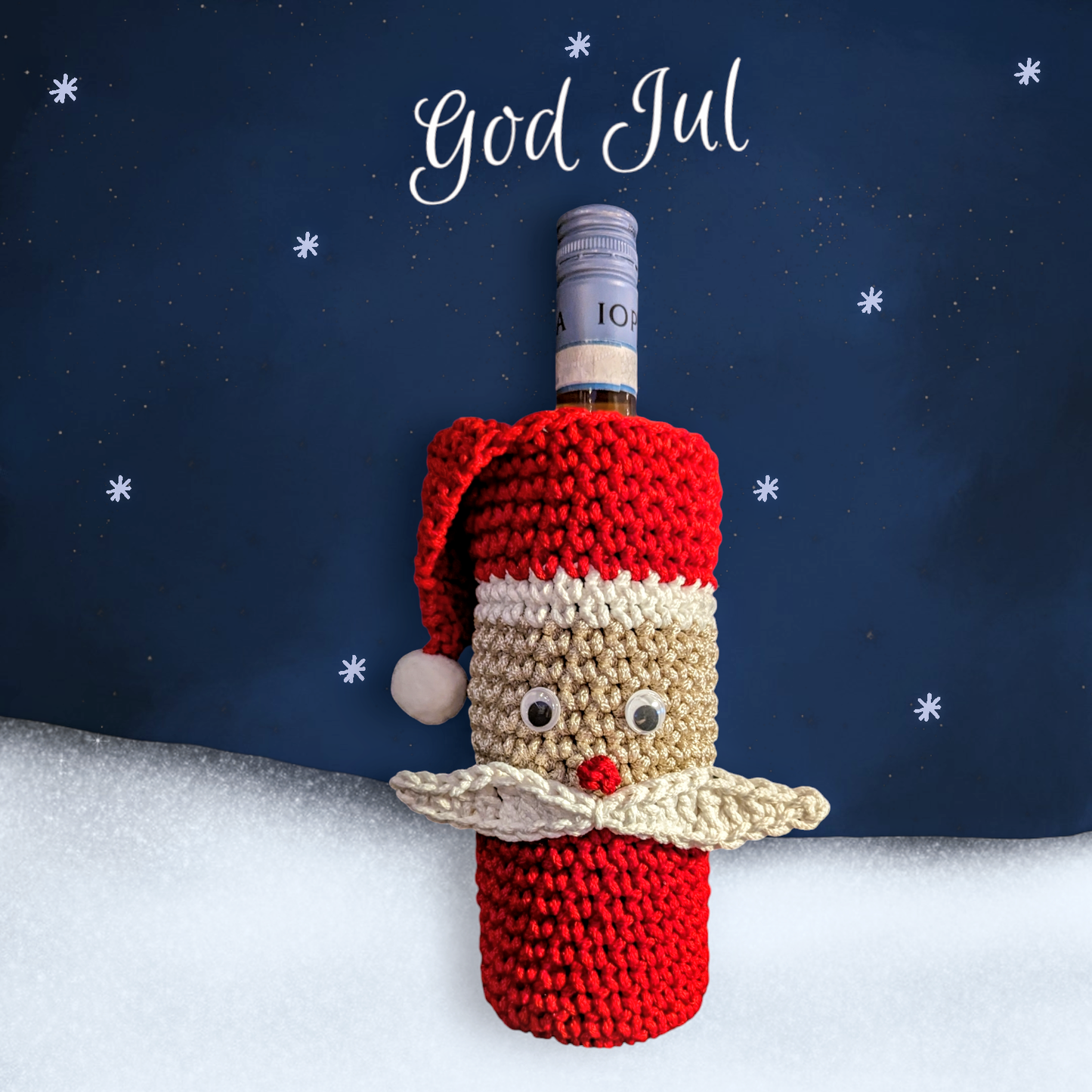 Vin/ flaske pynt til Jul