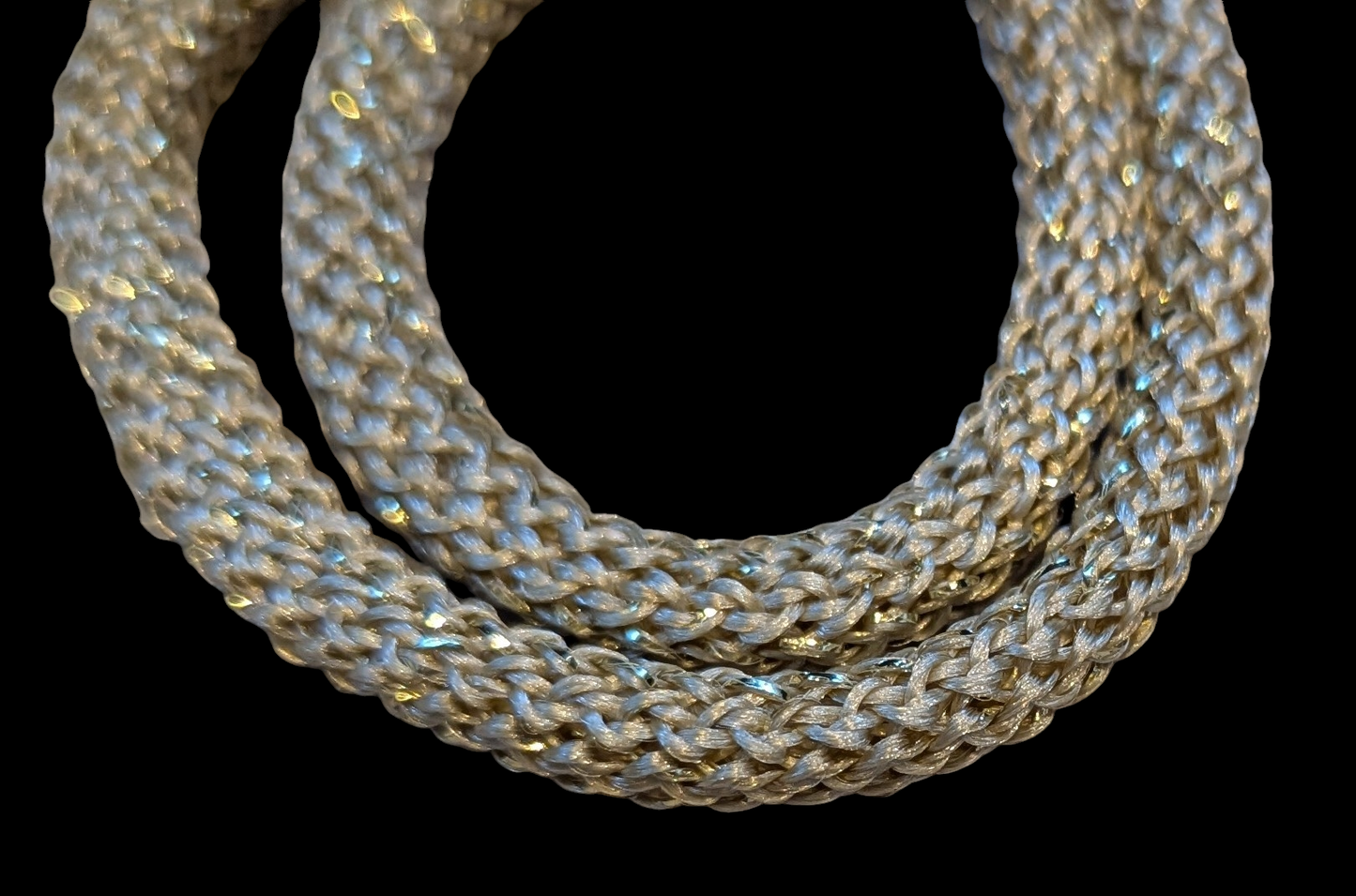 Hekletråd med Glitter 6mm
