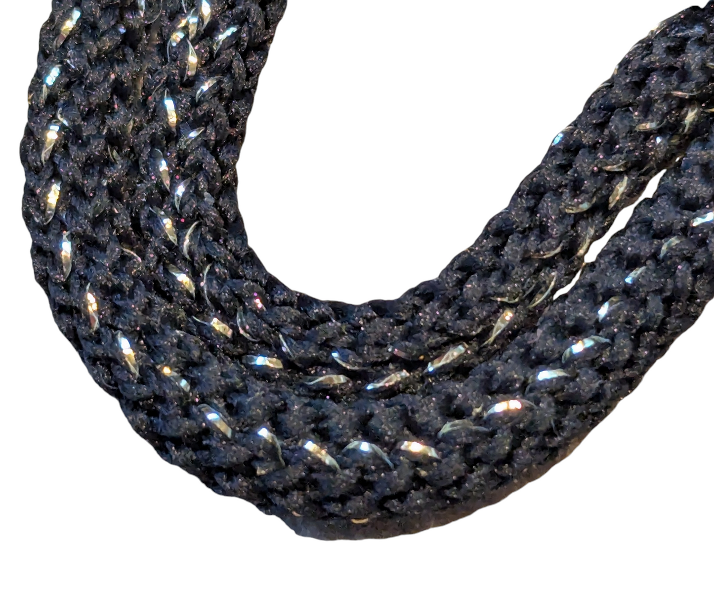 Hekletråd med Glitter 6mm