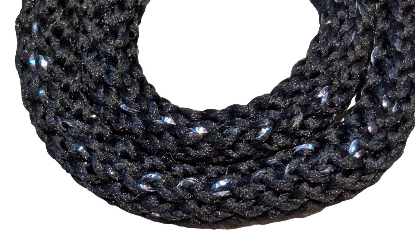 Hekletråd med Glitter 6mm