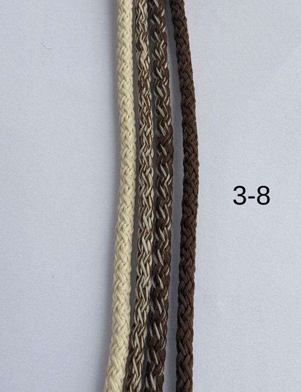 Hekletråd Ombre 3mm (4 farger)