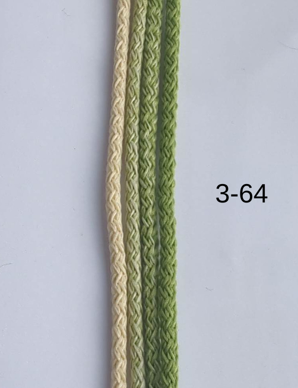 Hekletråd Ombre 3mm (4 farger)