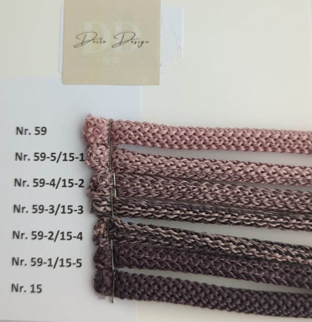 Hekletråd Ombre 6mm(7 farger)