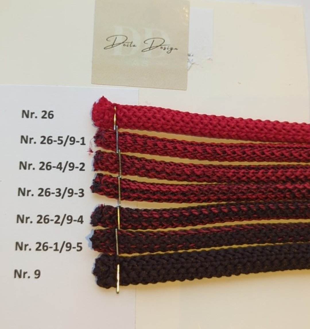 Hekletråd Ombre 6mm(7 farger)