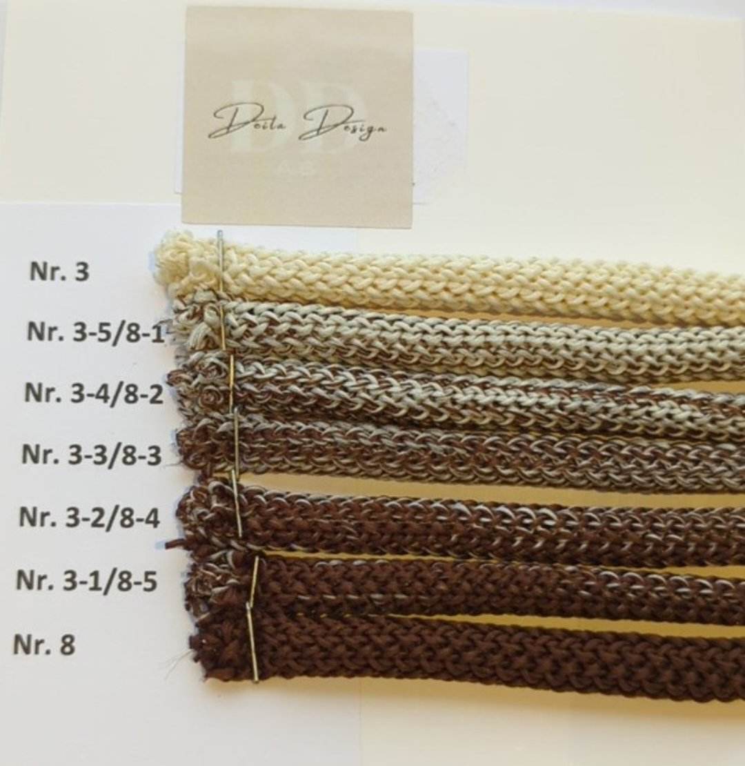 Hekletråd Ombre 6mm(7 farger)