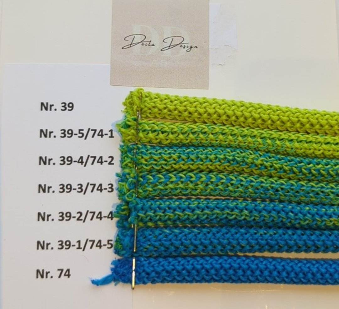 Hekletråd Ombre 6mm(7 farger)