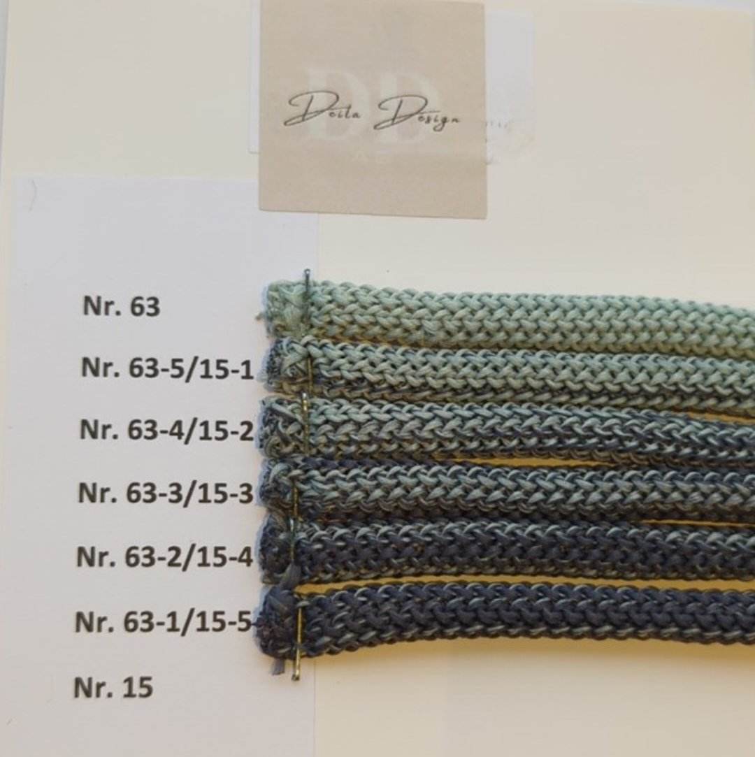 Hekletråd Ombre 6mm(7 farger)