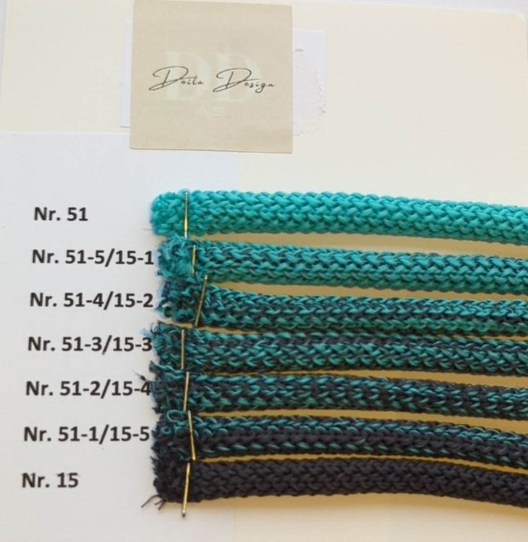 Hekletråd Ombre 6mm(7 farger)