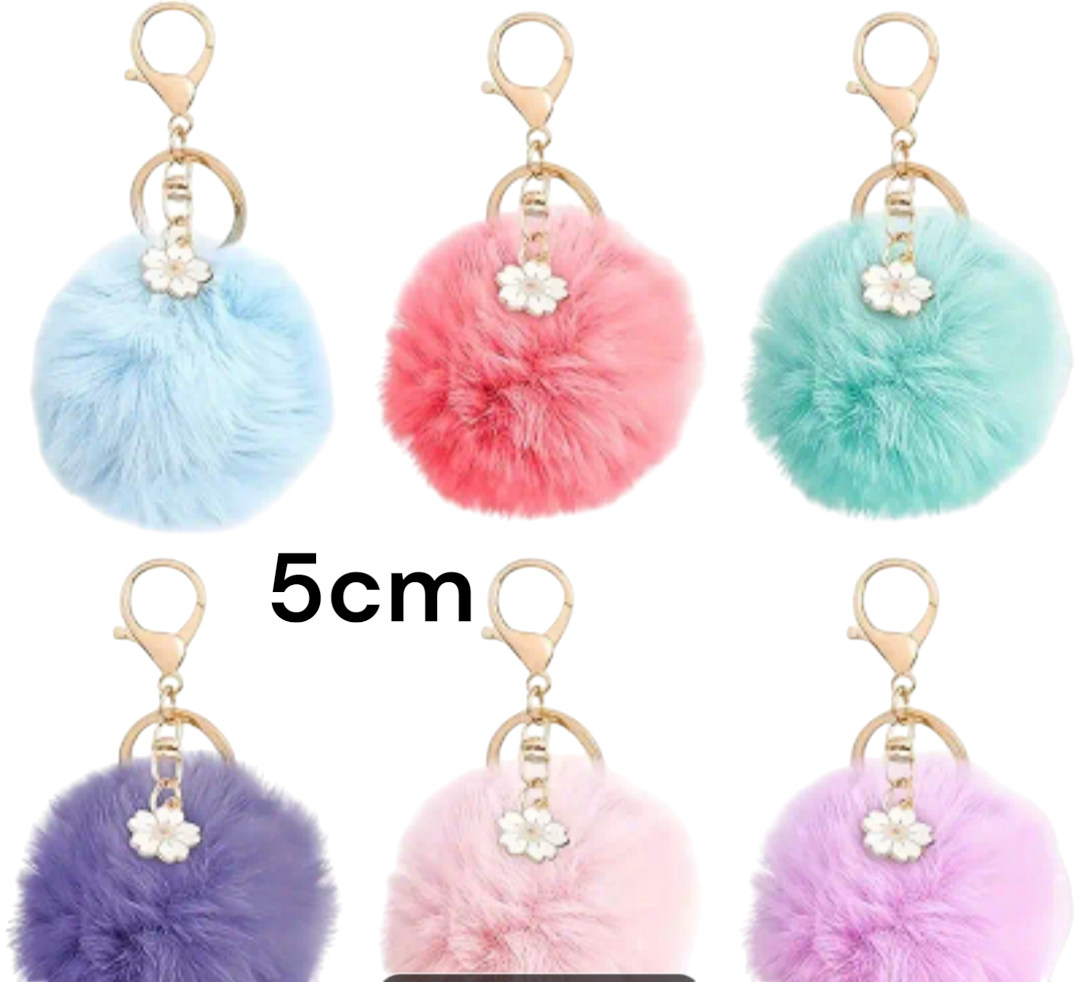 Nøkkelring pom-pom