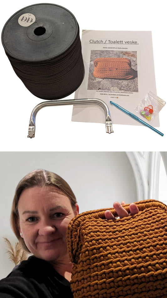 Hekle pakke Clutch veske