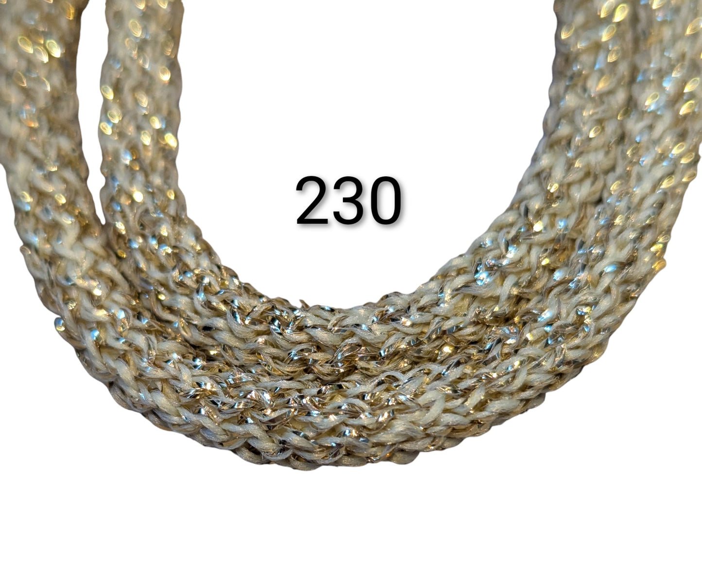 Hekletråd med Glitter 6mm