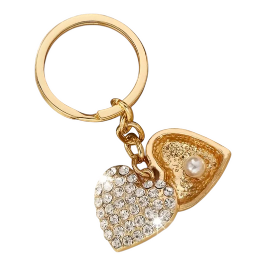 Nøkkelring delt hjertet