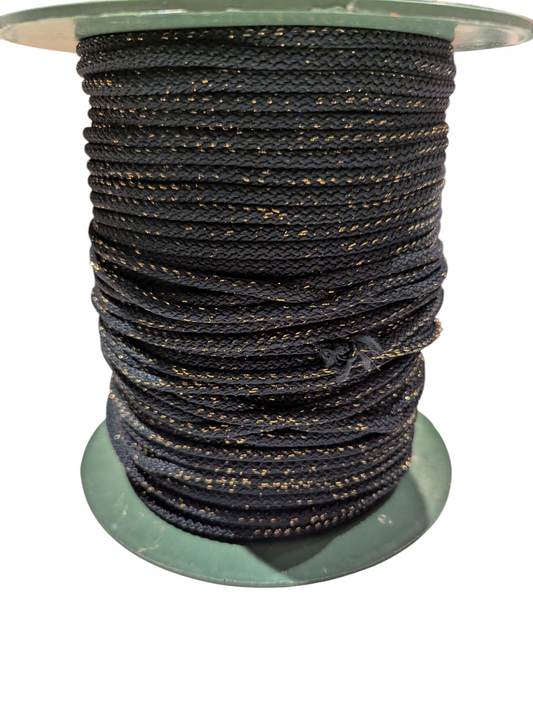 Restegarn 5-6 mm nr. 34a glitter ca. 121 m